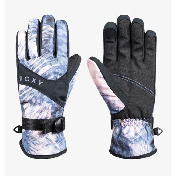 ROXY Jetty Gloves Women Medium Hydro-Tex Waterproof Ski Snowboard Darknight NEW - Picture 1 of 6